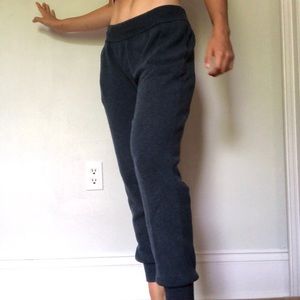 deep blue cashmere blend lounge pants
